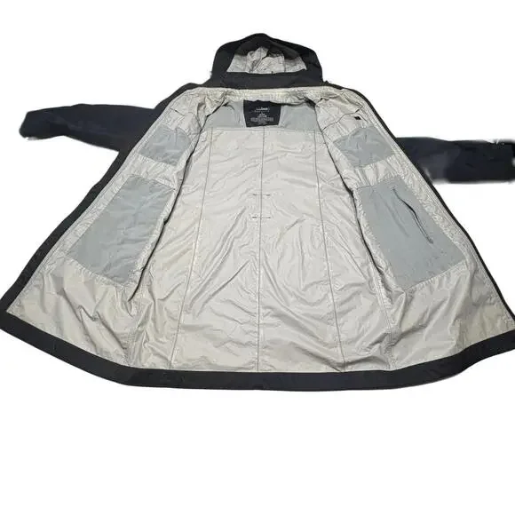 LL Bean Rain Jacket/Trench Coat Women's Large - Picture 4 of 16